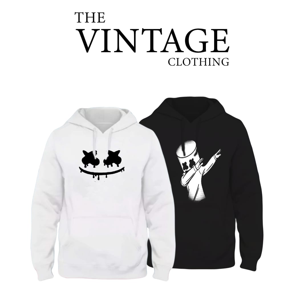 Pack of 2 Printed Hoodies