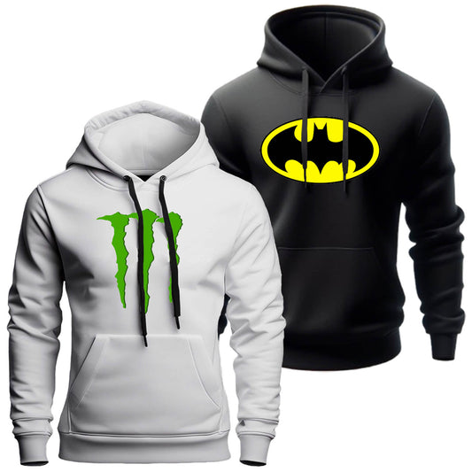 Pack of 2 Printed Hoodies