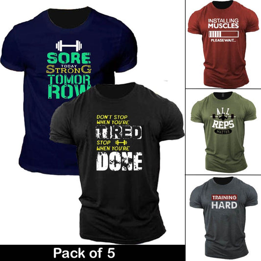 Pack of 5 Gyming T-Shirt