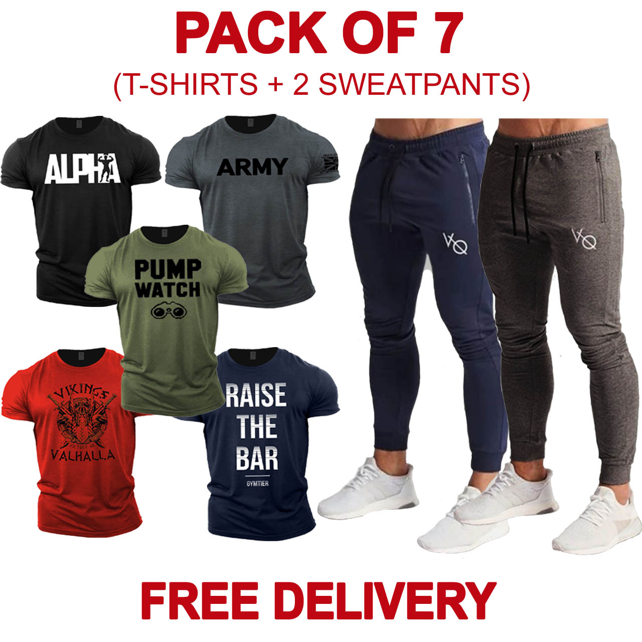 Pack of 7 ( Puma T-Shirts + VO Trousers )